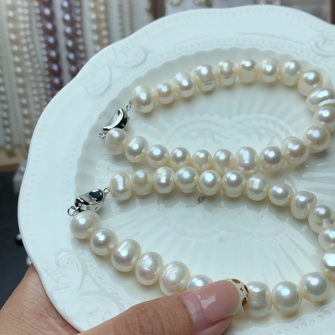 淡水珍珠9-10未镶嵌sl9手链