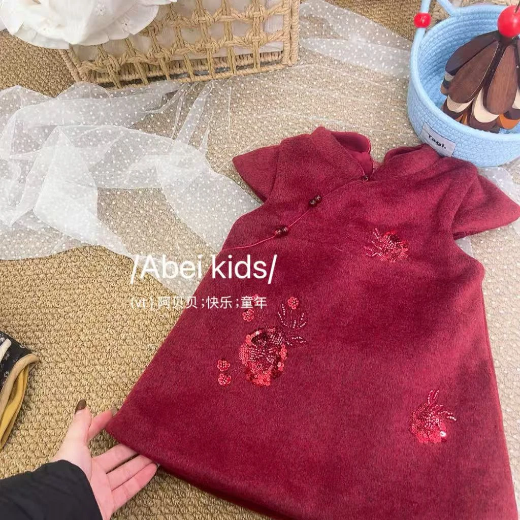 预售【S3】巴黎小屋80275旗袍裙童装