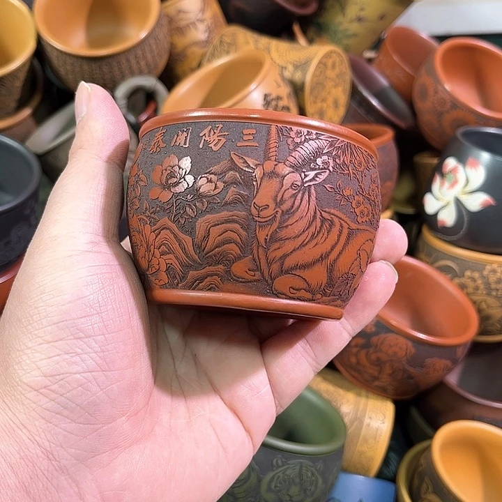 茶杯紫砂全手工紫砂主人杯