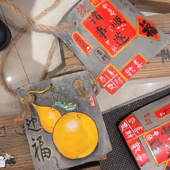 澜****?老榆木丙烯颜料画