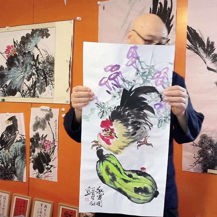 国画张圣敏先生纯手绘作品