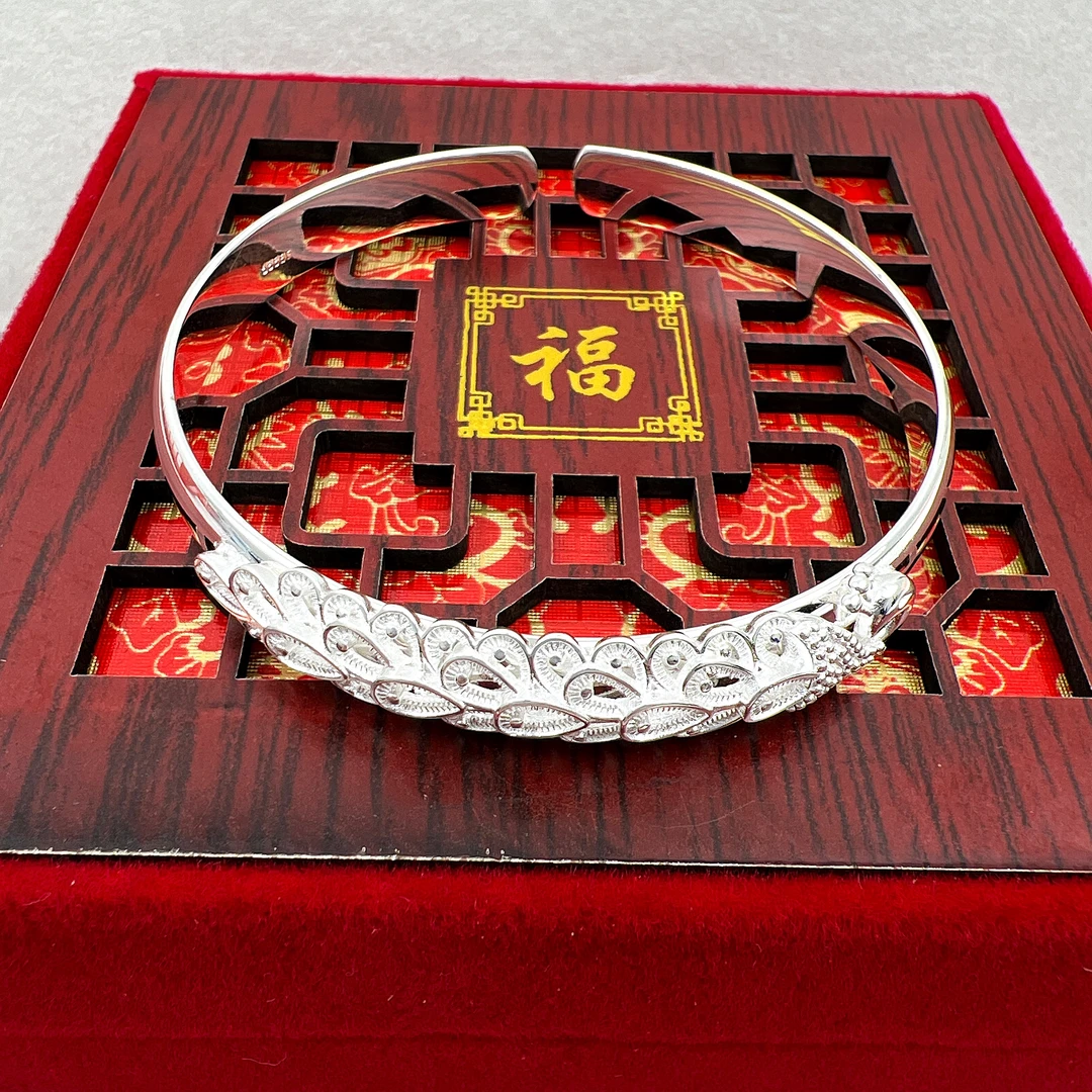 货号 2058 银色手镯女款【无礼盒】