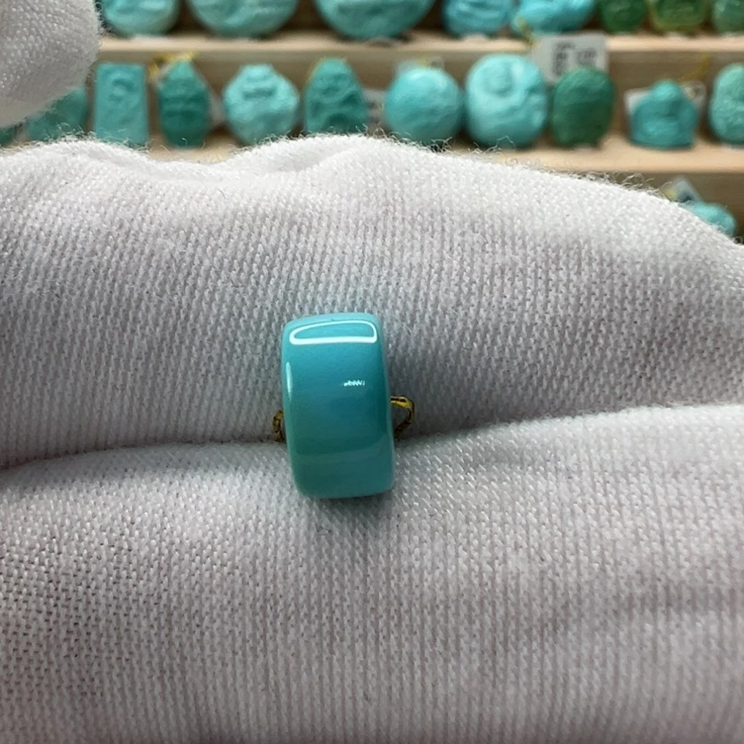 未镶嵌绿松石直切珠9x5mm