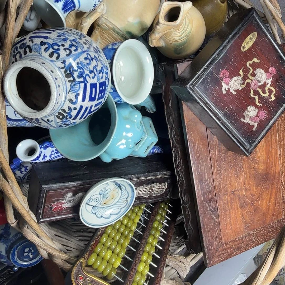 钧瓷手工艺品一筐货品