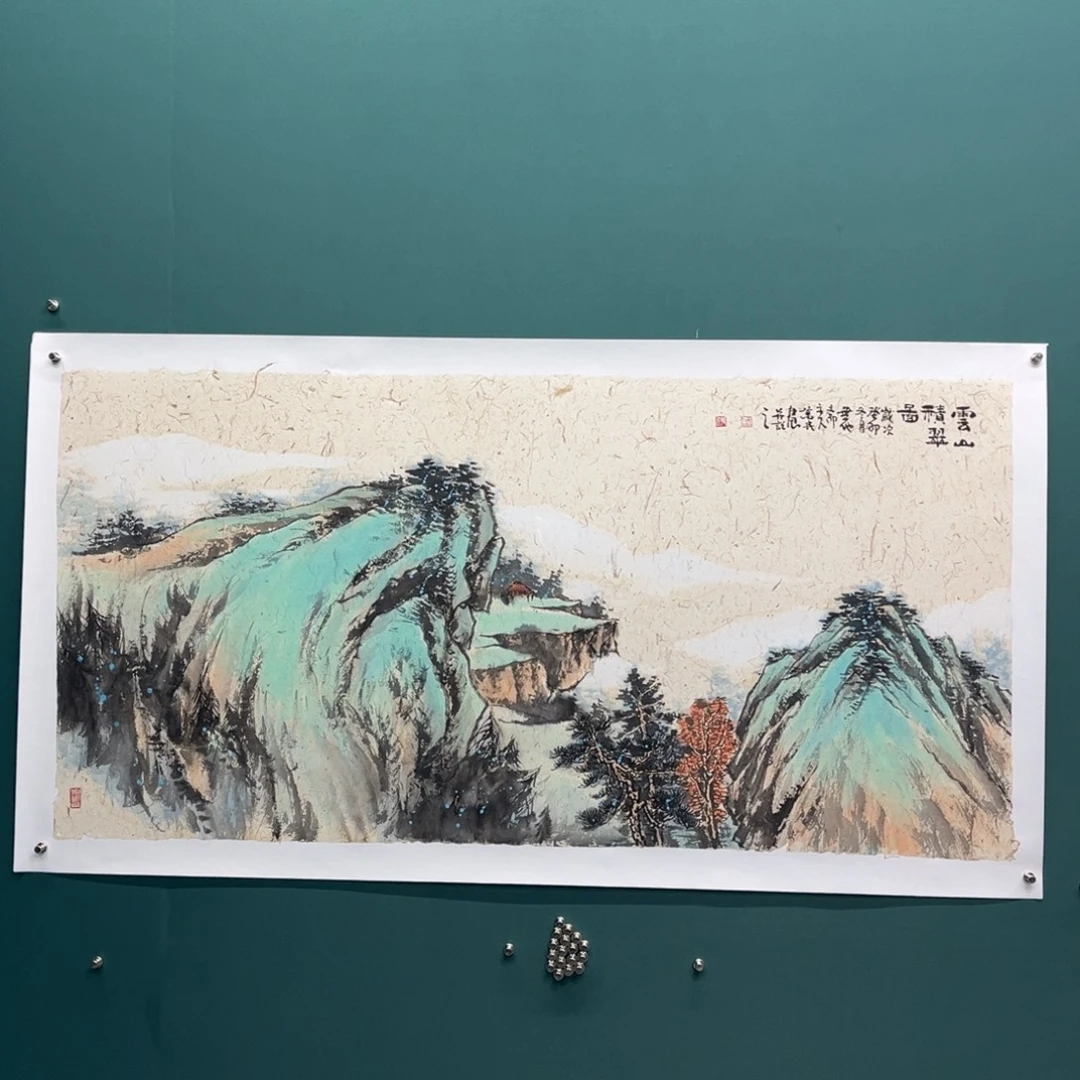 国画艺术家真人手绘