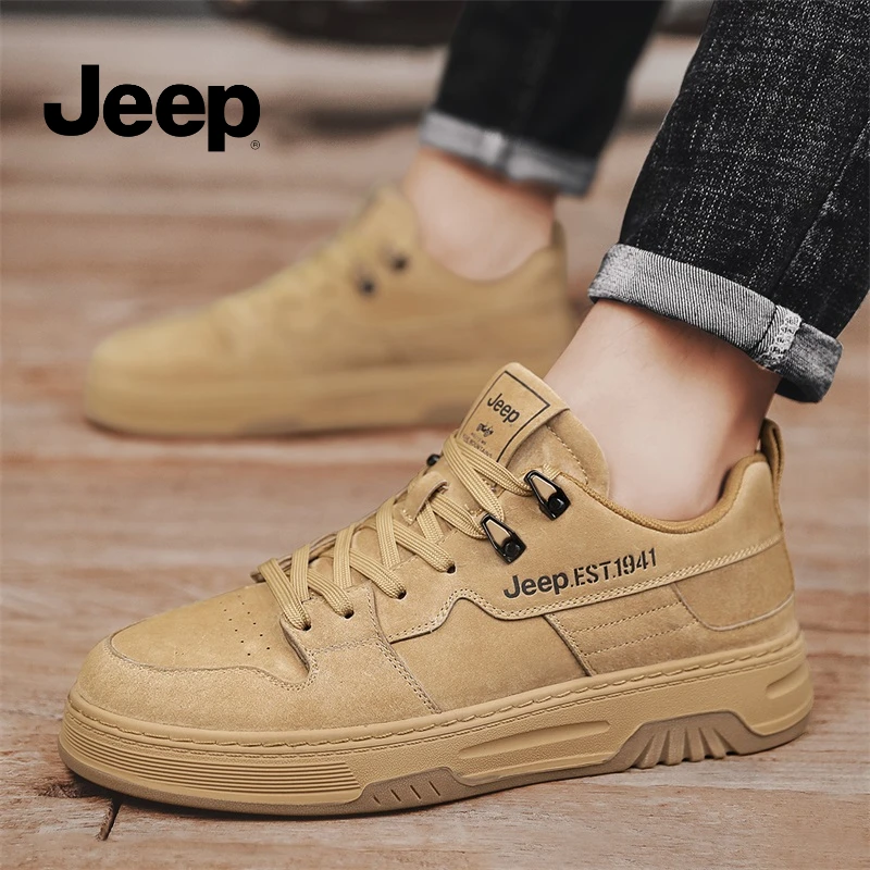 Jeep吉普男鞋运动鞋男款2025新款夏季透气减震男士休闲跑步鞋子男