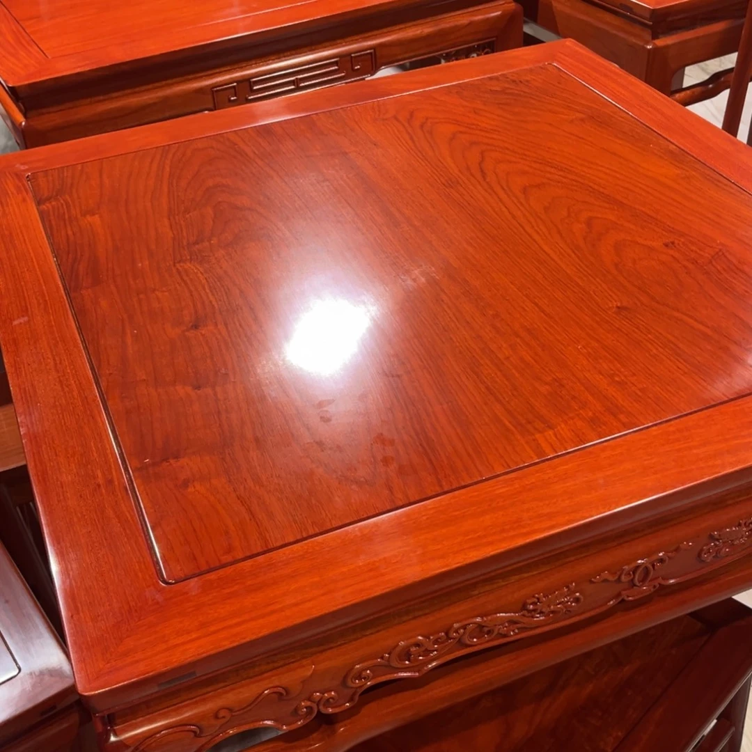 孙***煦紫檀木类成套家具缅甸花梨木98八仙桌