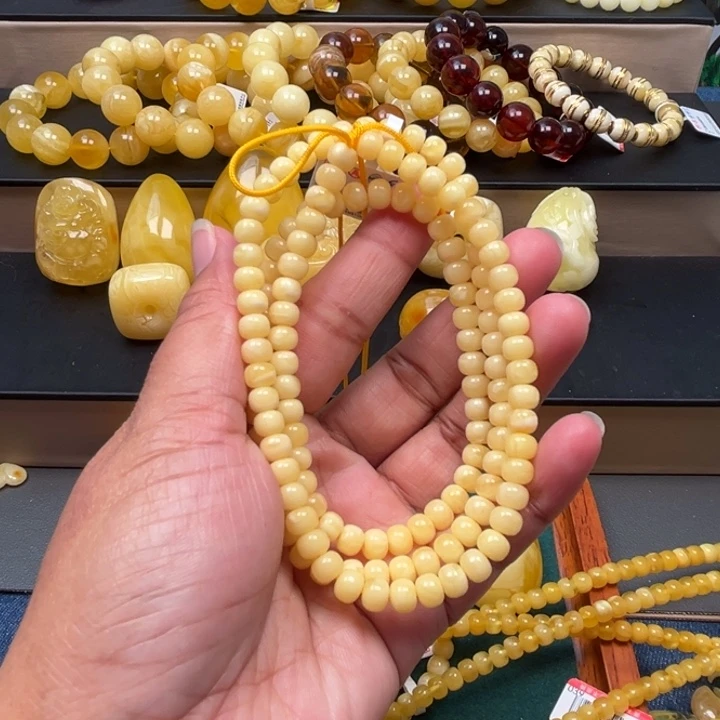 琥珀未镶嵌珠宝奇石M1000号6+奶豆子