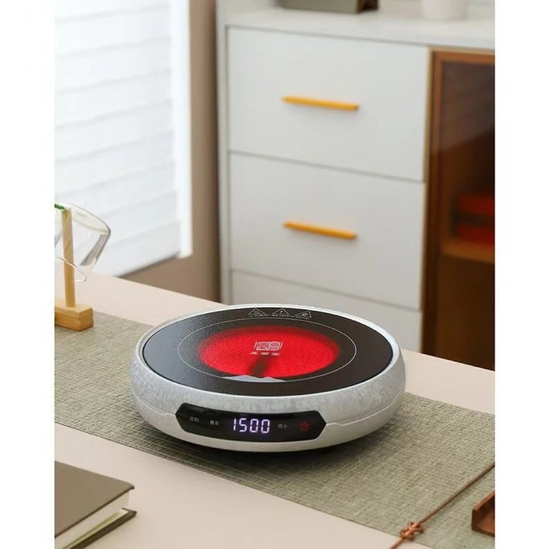 真茗堂1500W新款超簿电陶茶炉煮茶炉耐高温玻璃烧茶炉家用泡茶炉
