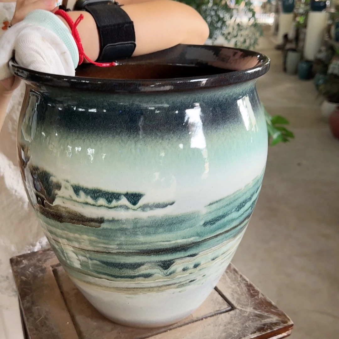 紫砂花盆王嫂花盆0928-142高31口27