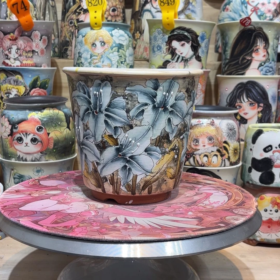 景德镇手绘花盆陶瓷14/15