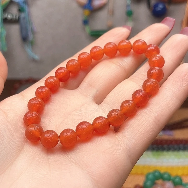 红***姐玛瑙/玉髓未镶嵌手链