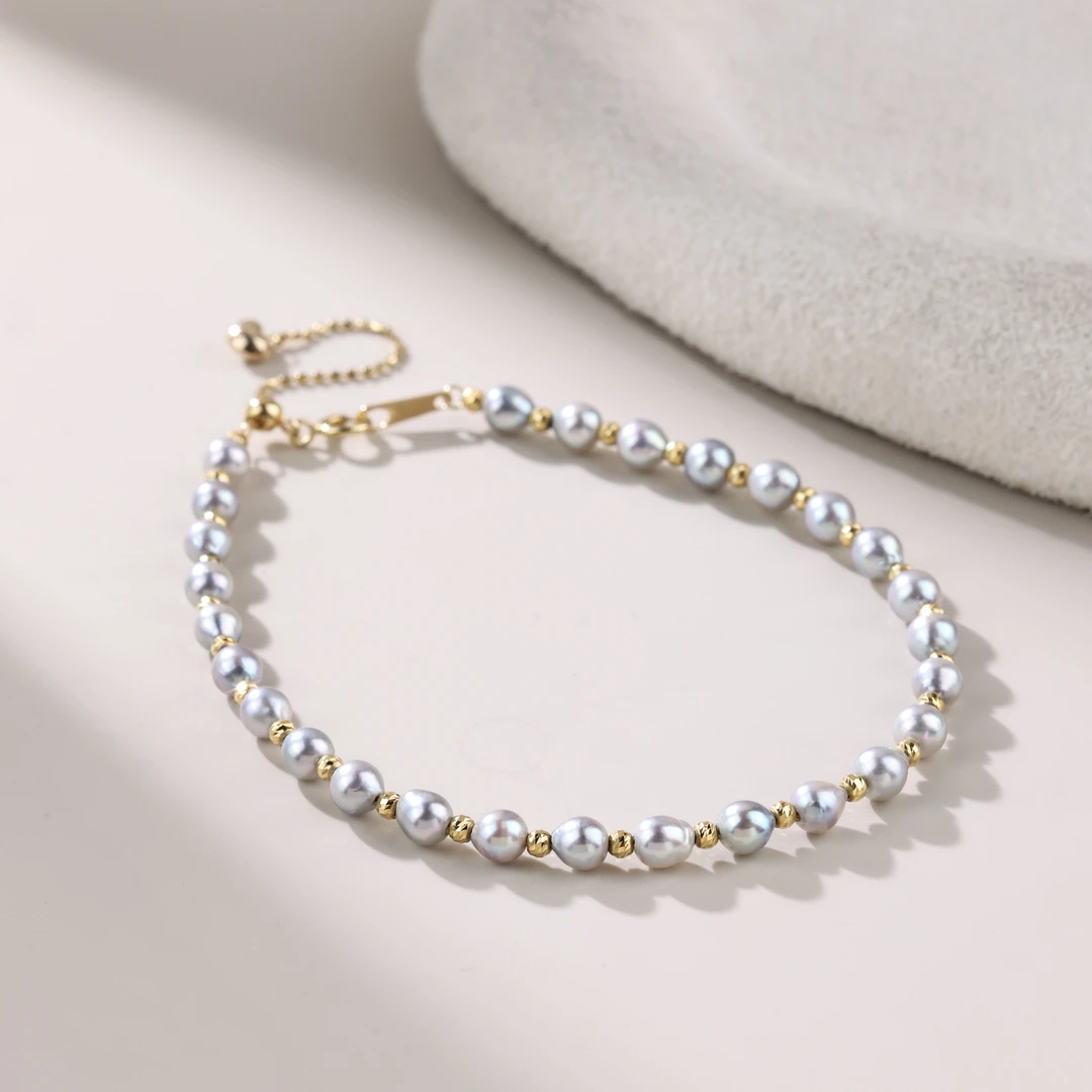 【举石臻选】TA0919-1148-033海水有核珍珠手链18k（一件/约3mm）H