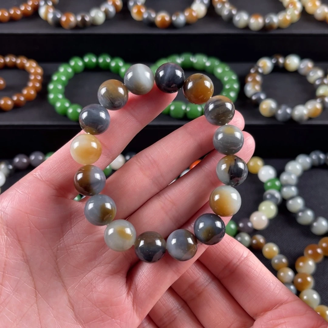 和田玉手串未镶嵌卡12楼兰