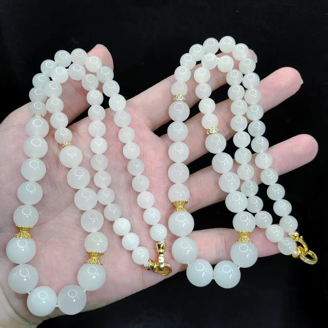 【李想精选】和田玉公主塔链Y18【多样性发其一】约11-8mm