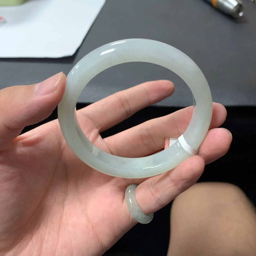 翡翠未镶嵌手镯63号58