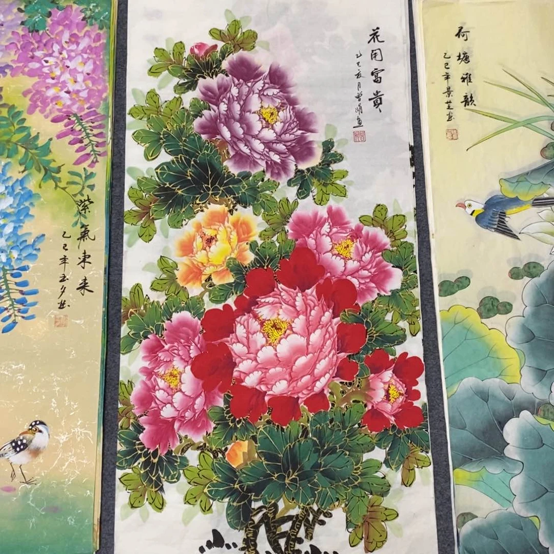 国画尺寸100✖️50三尺精品手绘画