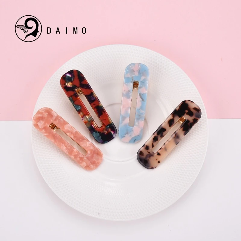 【真醋酸】韩版几何夹子简约边夹侧边刘海发卡欧美网红鸭嘴夹头饰