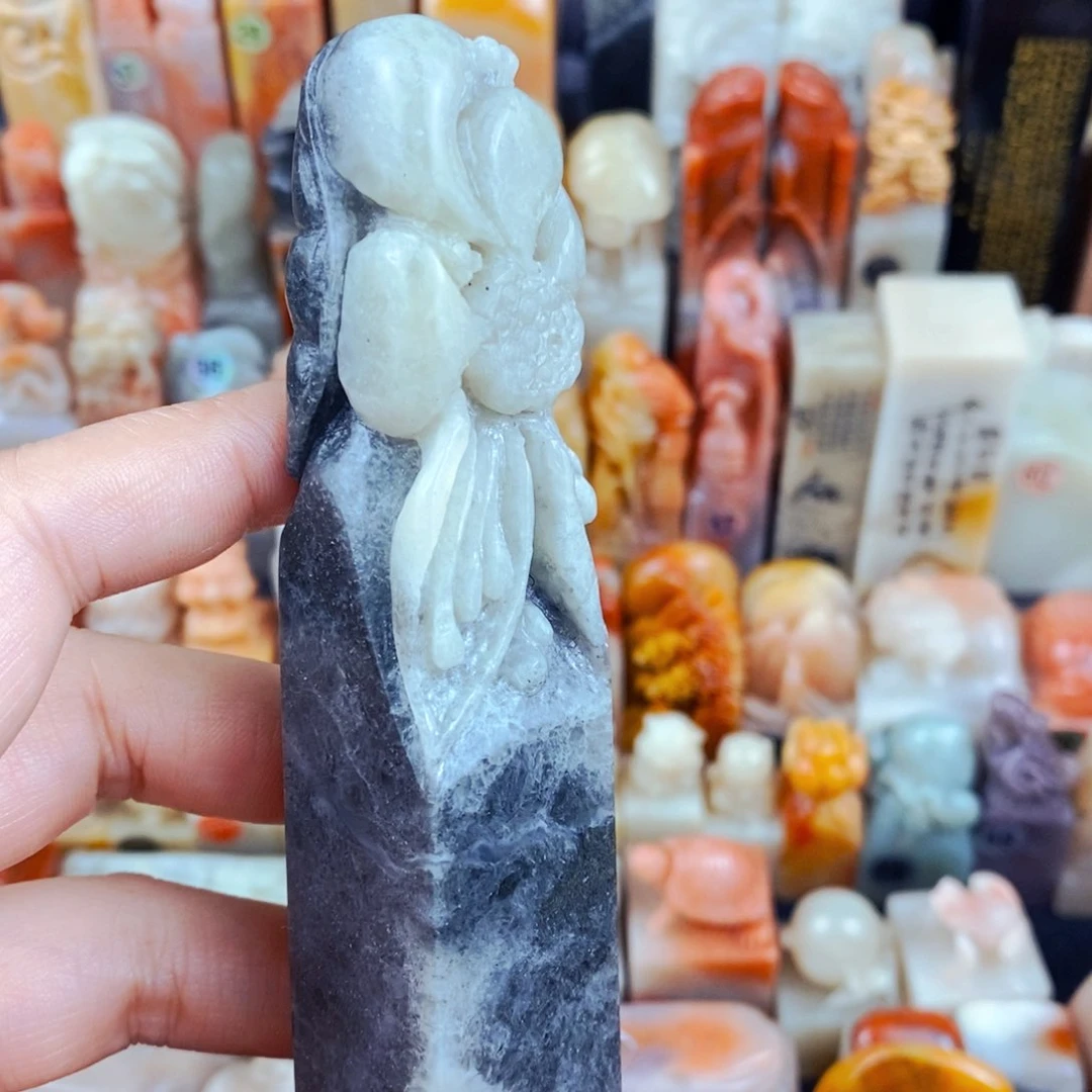 老挝石印石手工篆刻包邮包刻自定义内容