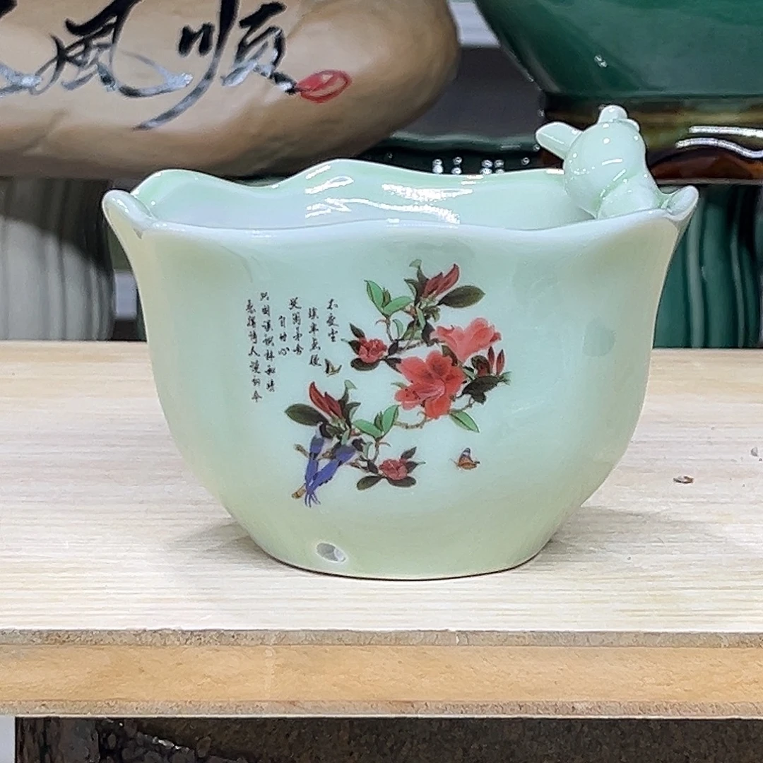 陶瓷绿植多肉微瑕花盆口径11*7.5
