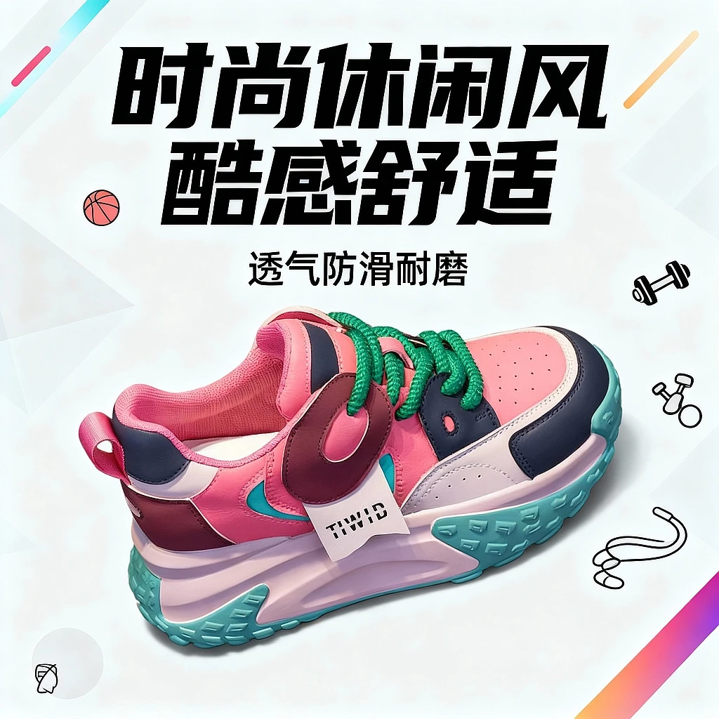 【JTG&SHOES 官方正品】透气老爹鞋女2025爆款百搭松弛感厚底休闲鞋