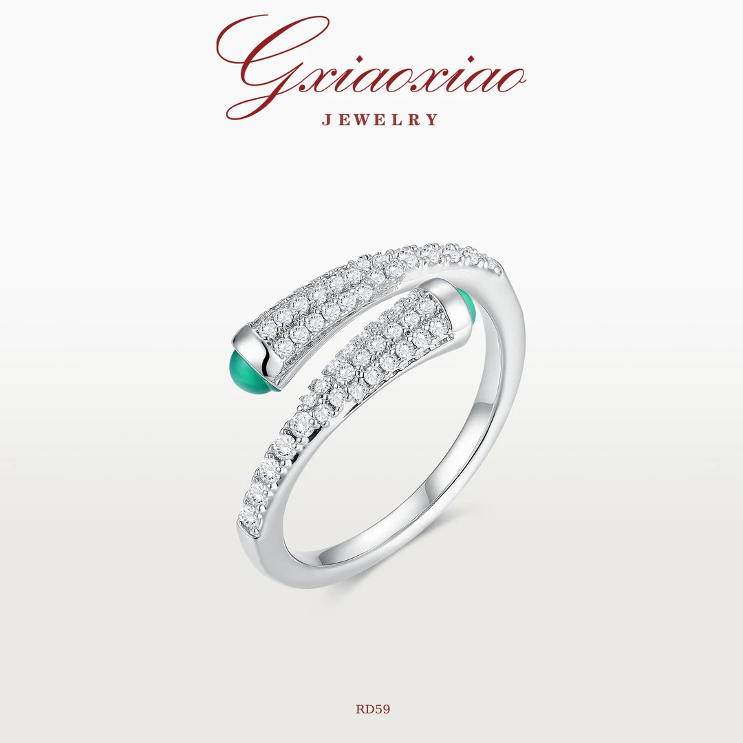 G XIAOXIAO 镀K金 气质复古精致百搭小众设计感戒指 RD59