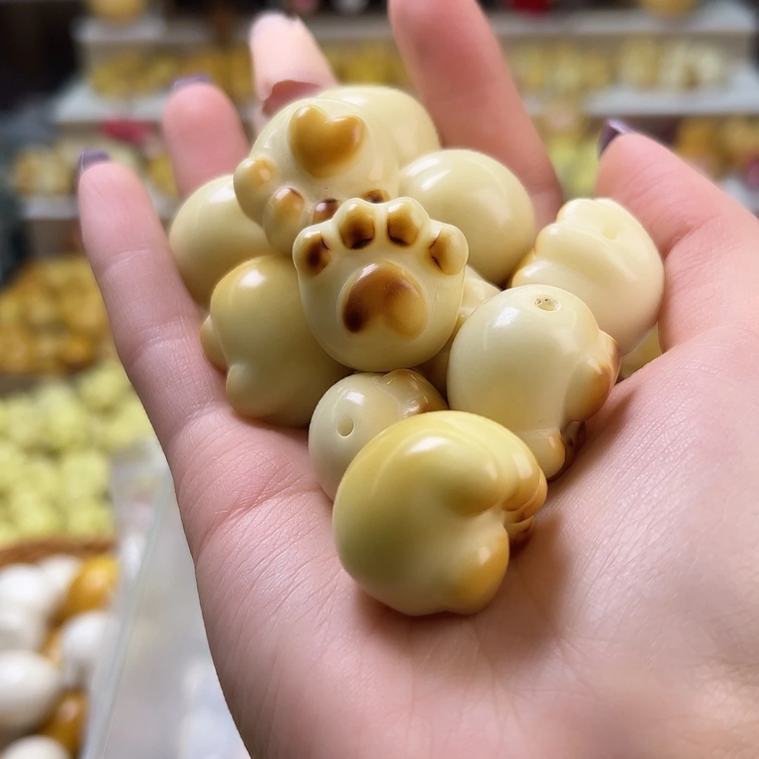 菩提根/象牙果吊坠全品炭烤猫爪10颗