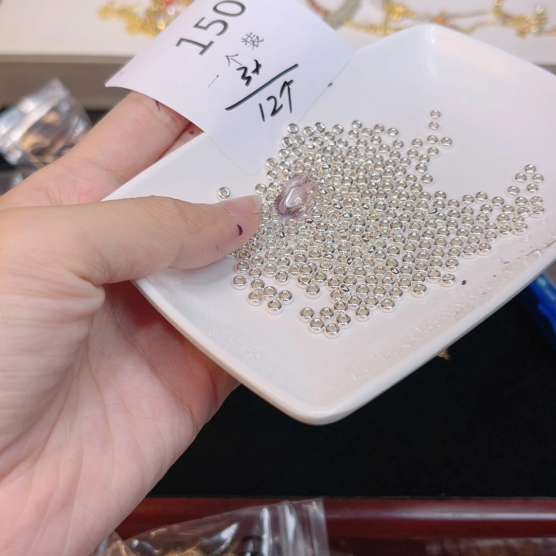 紫晶珠宝半成品银S925镀金镶嵌150