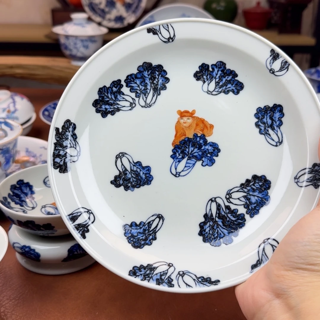 陶景德镇陶瓷手绘壶承