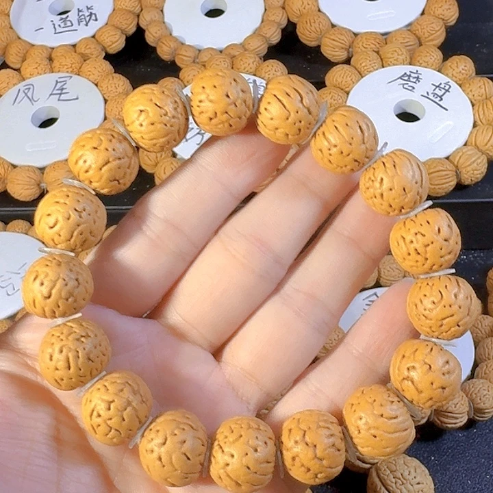 中***梦桃核吊坠金丹桃核手串