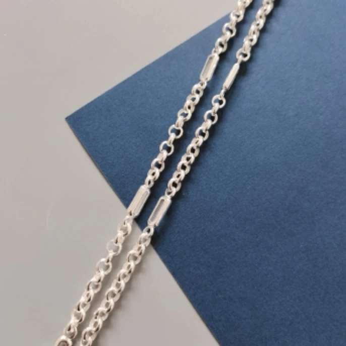 链子足银 铜之魂品牌足银999纯银男士套头项链个性云南雪花银银