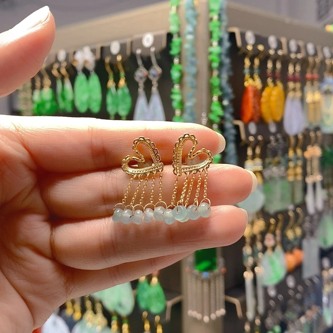 未镶嵌翡翠耳饰翡翠