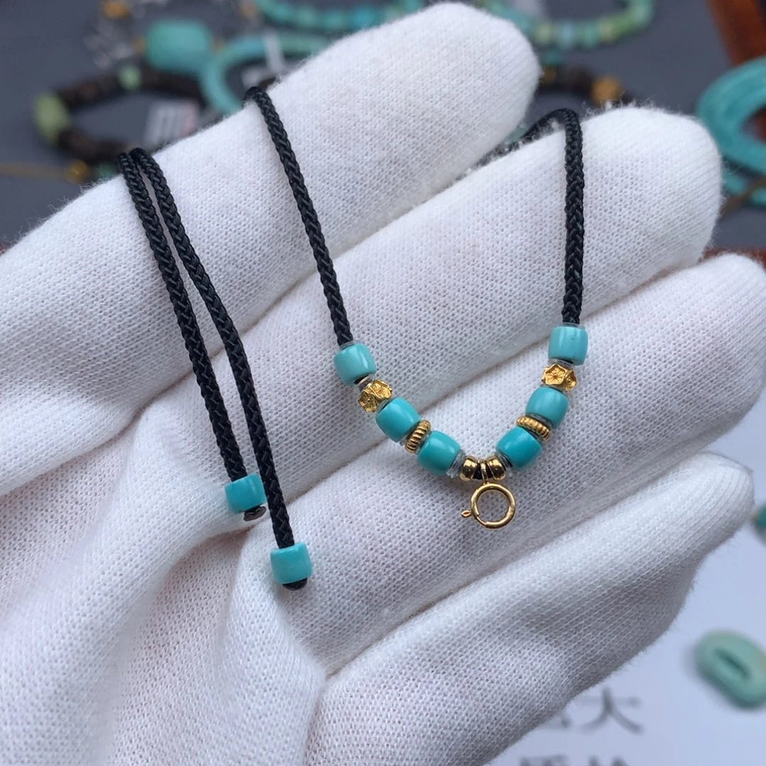 绿松石18K金镶嵌绿松石