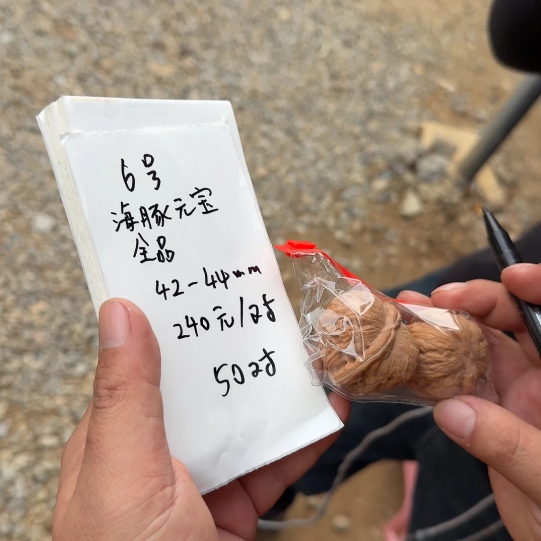 把件文玩核桃6号全品海豚元宝42-44