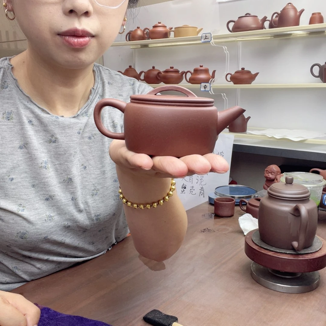 茶壶紫砂底槽青汉瓦110cc