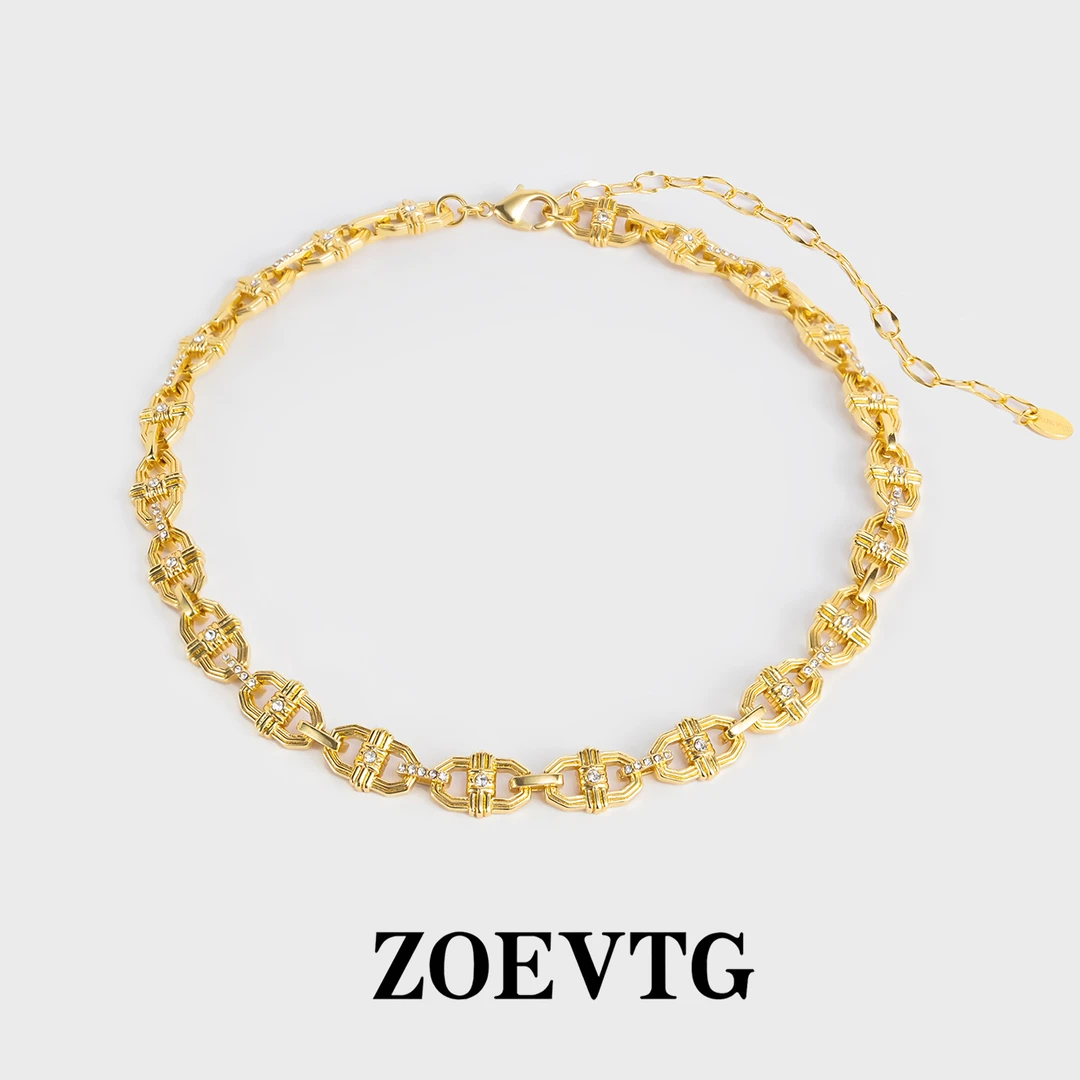 镀K金 项链 【唯有时光】Only Time金色复古简约百搭编织项链1089