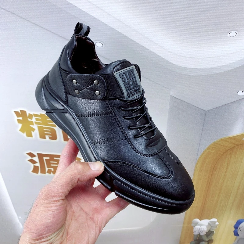 【断码】男鞋休闲棉鞋冬季加绒加厚保暖棉皮鞋185