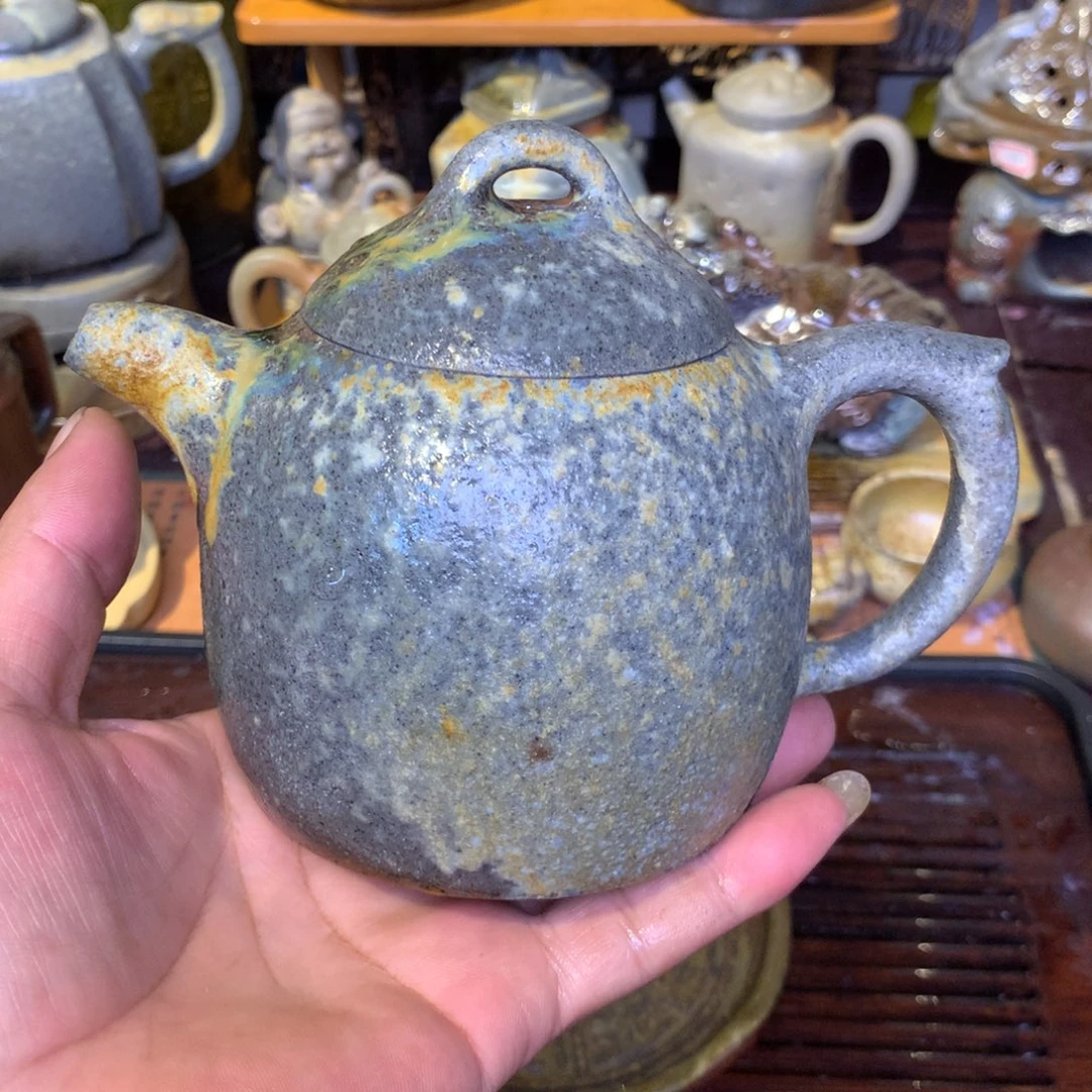 茶壶紫砂纯自然高温裸柴烧