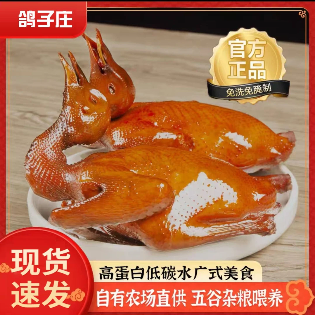 五香烤鸽子熟食整只开袋即食解馋卤味包邮到家