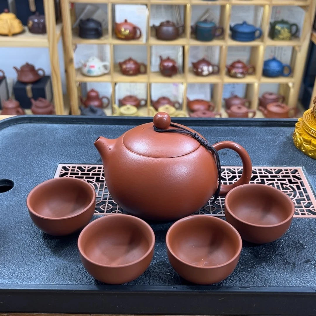 紫砂紫砂胖西施（一壶四杯）