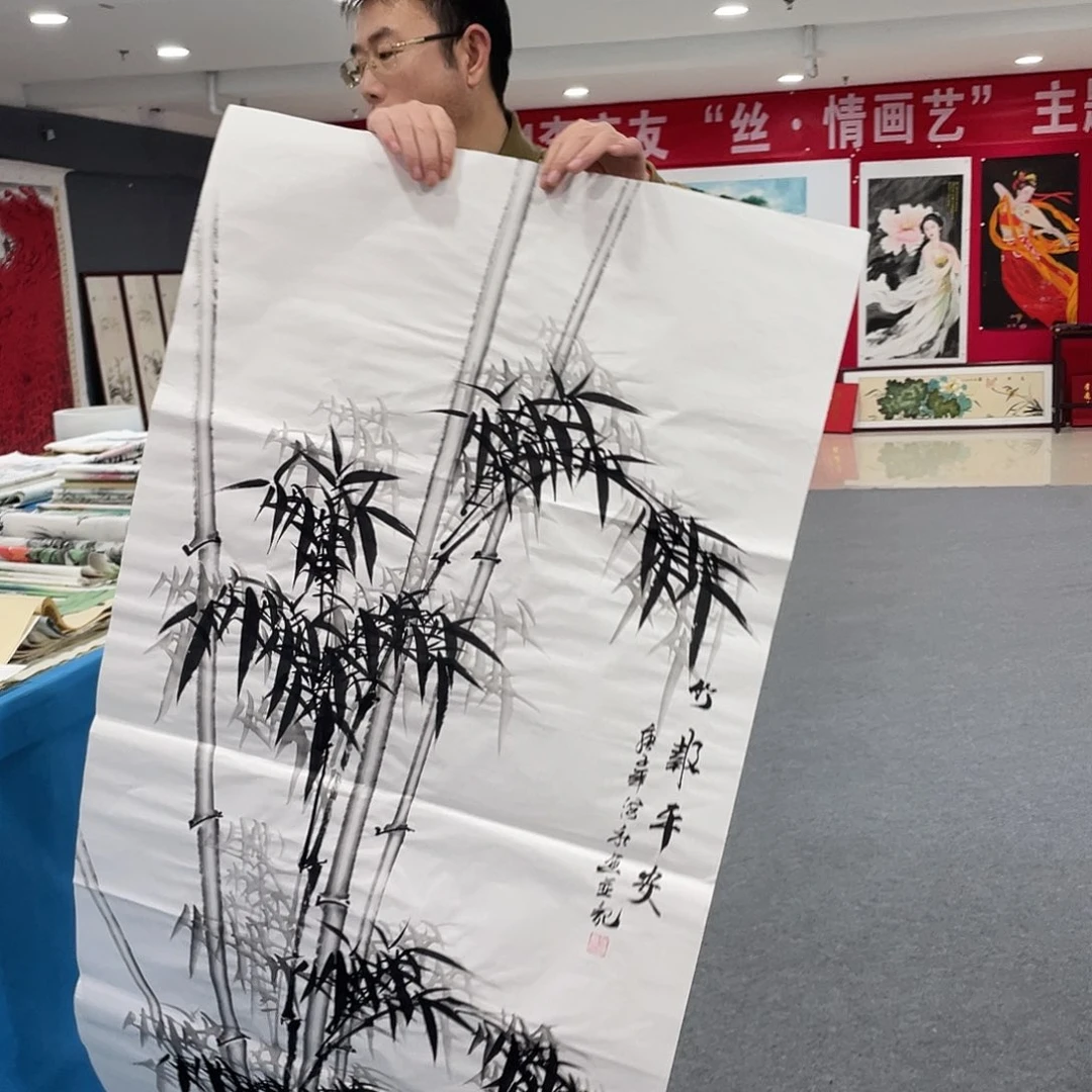 国画今天上午国画作品展示