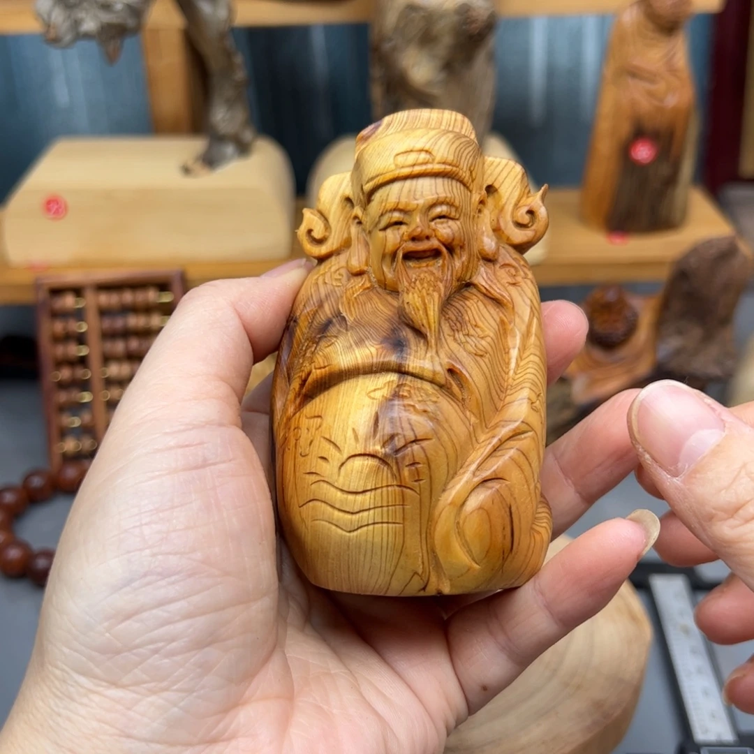柏木崖柏木摆件手把件，26
