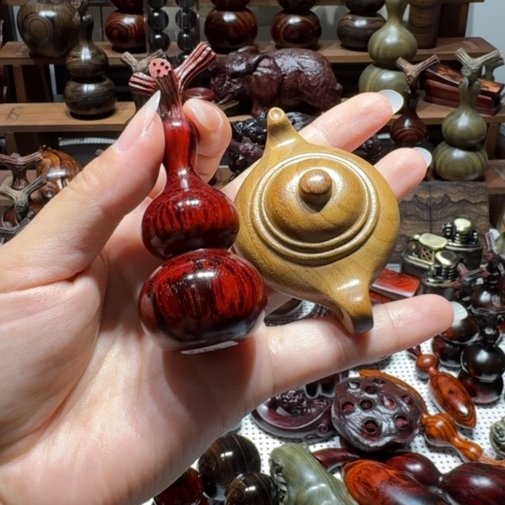 狼***悠木印度小叶葫芦➕绿檀把把壶