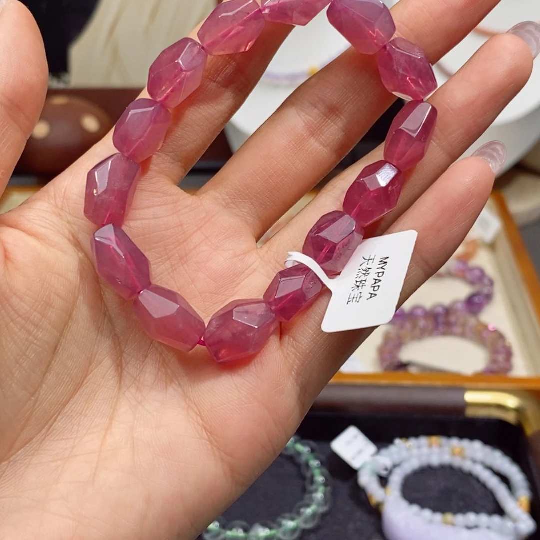水晶手链未镶嵌粉水晶