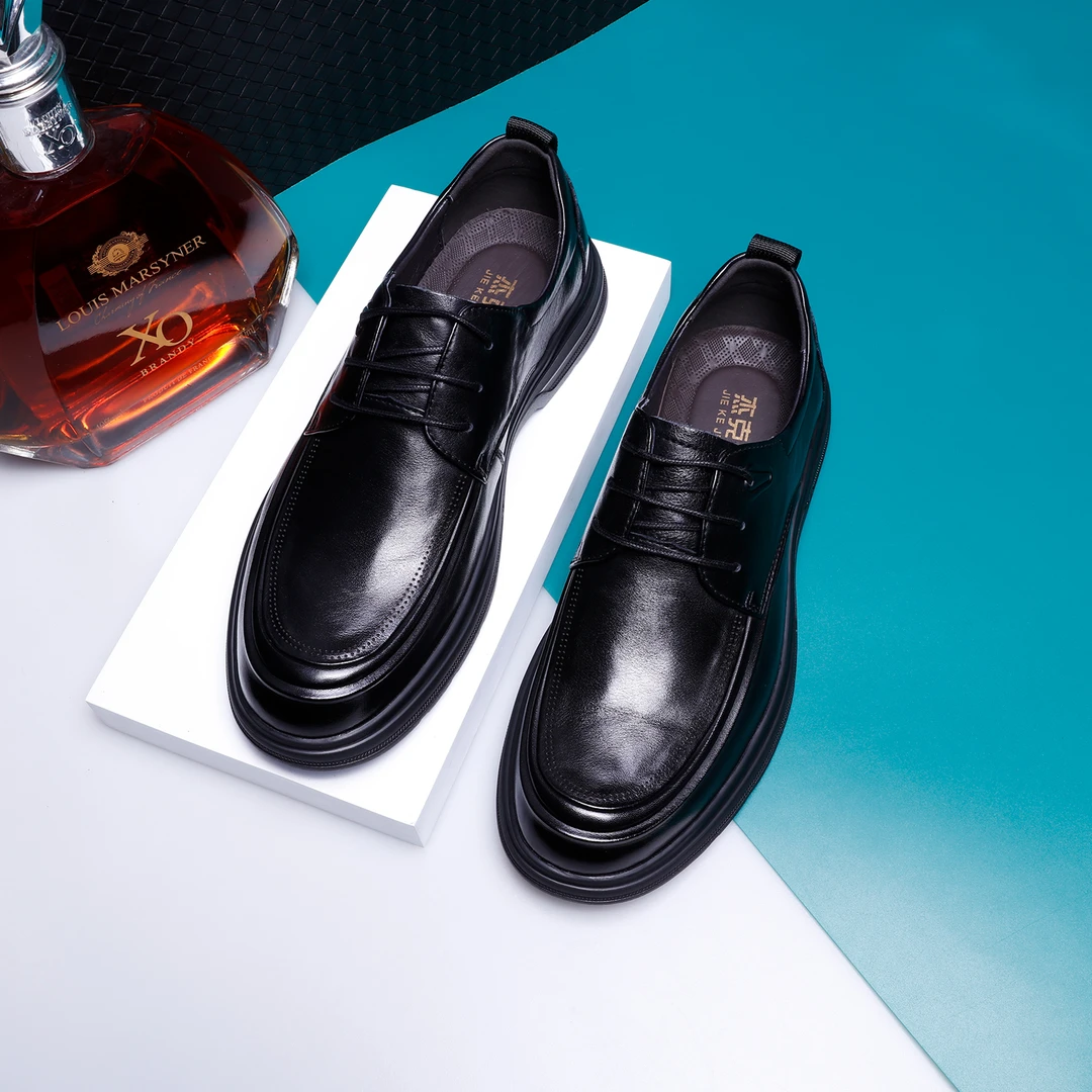 平底皮鞋男真皮头层牛皮