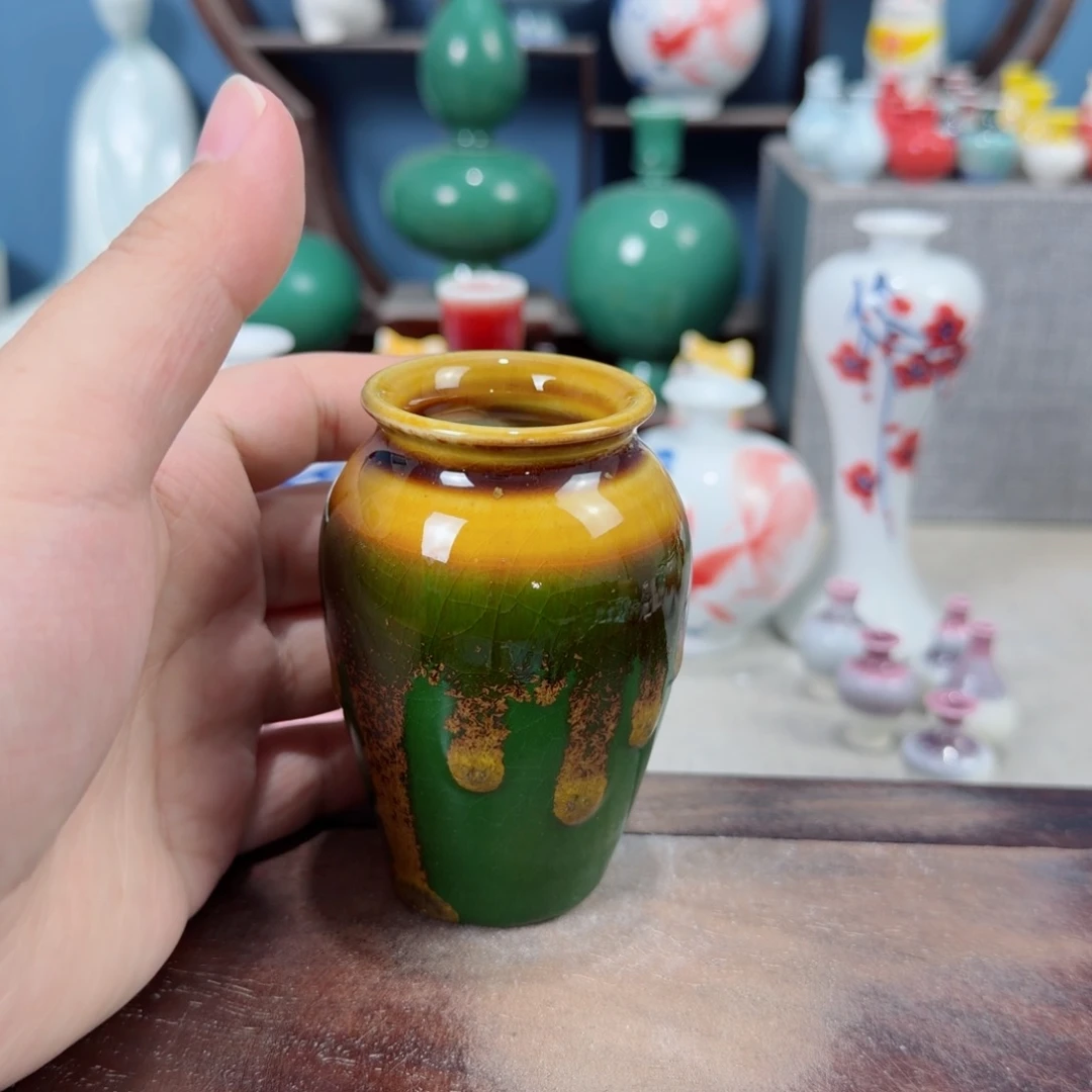 陶瓷手工小花器摆件