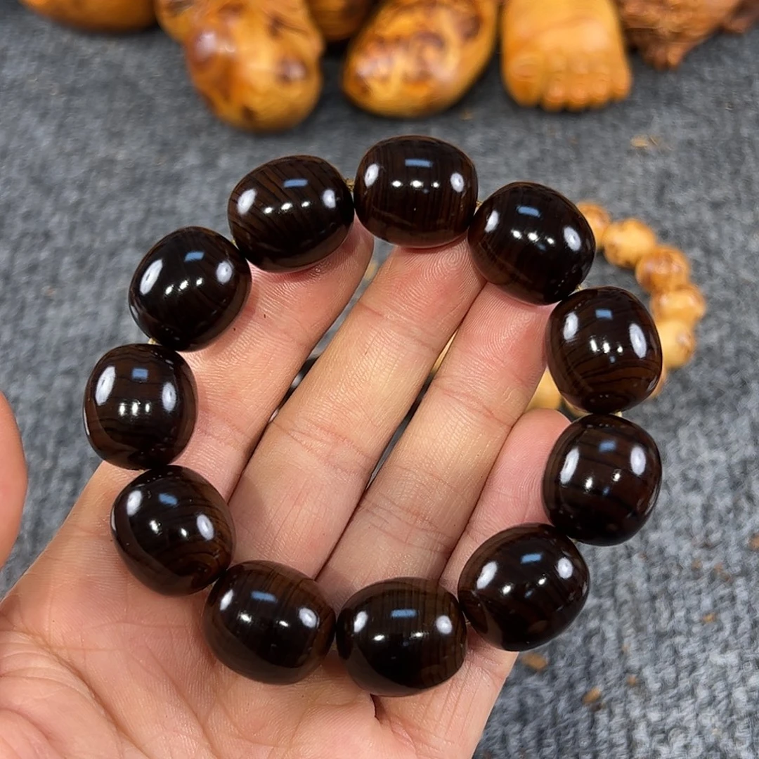 崖柏太行崖柏崖窝（天品）18/20圆珠黑金刚舍利骨，超级香