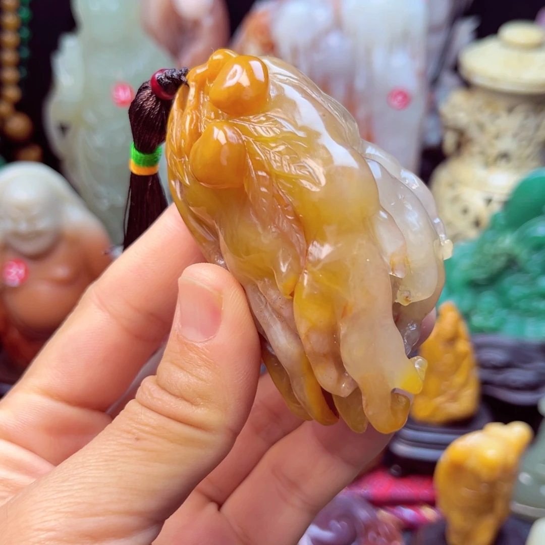 寿山石佛手手玩件