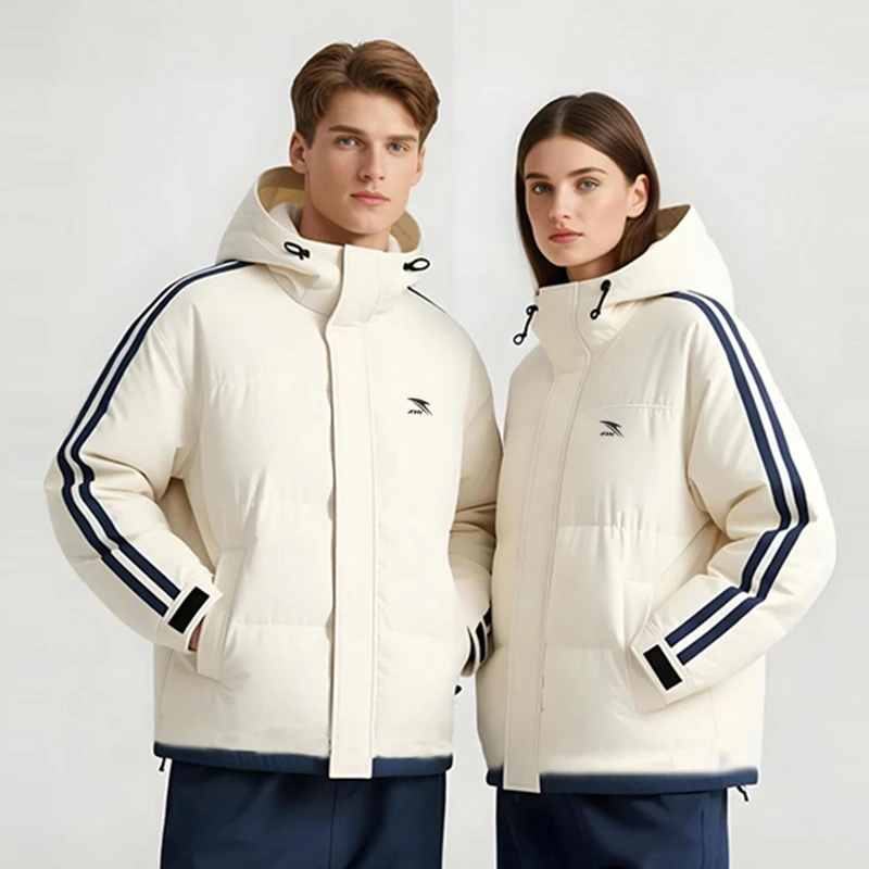 JNAK【品牌一折专区】情侣男女款连帽防风保暖短款运动棉衣33