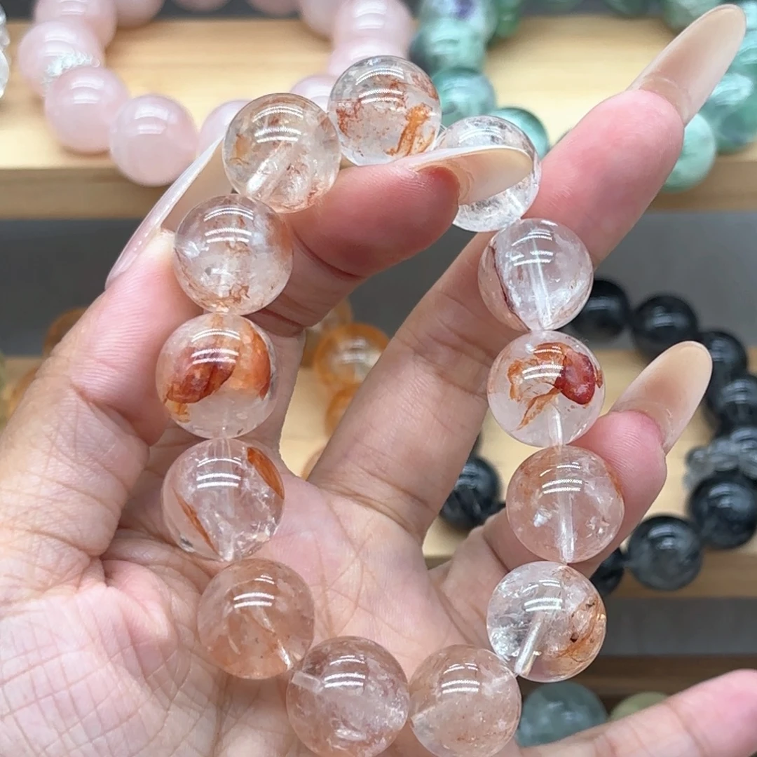 银S925镶嵌手链烟晶
